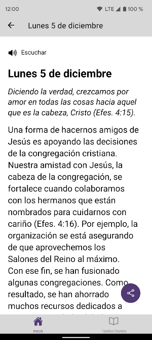 Texto Diario y Noticias JW Screenshot 1