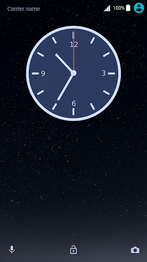 The night sky Theme Screenshot 1
