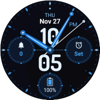 Numbers Cyan Watch Face