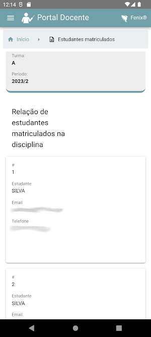 Portal do Docente Screenshot 3