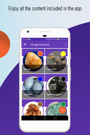 gemstones and crystals, crystals and stones guide Screenshot 2