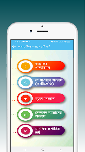 ডায়াবেটিস গাইড - Diabetes Screenshot 1