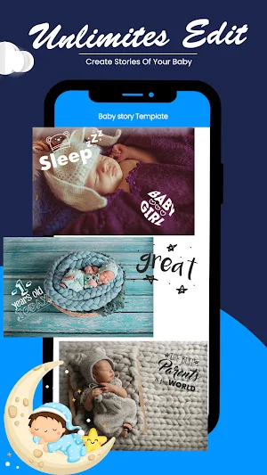 Baby story Template and editor Screenshot 1