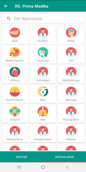Prima Medika Reservation Screenshot 1