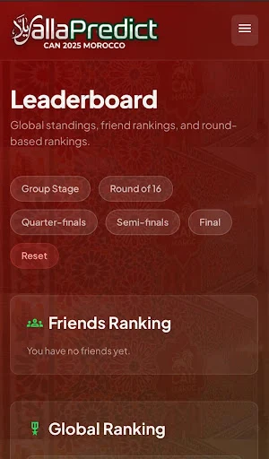 YallaPredict Screenshot 1