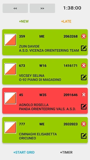 Orienteering Start App Screenshot 0