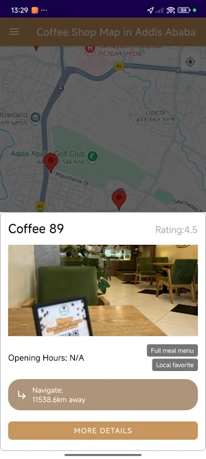 Ethiopian Coffee Finder Screenshot 2
