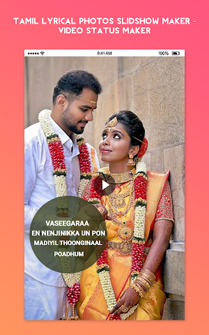Tamil Lyrical Photos Maker - Video Status Maker Screenshot 2