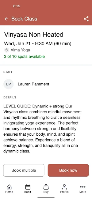 Alma Yoga Screenshot 2