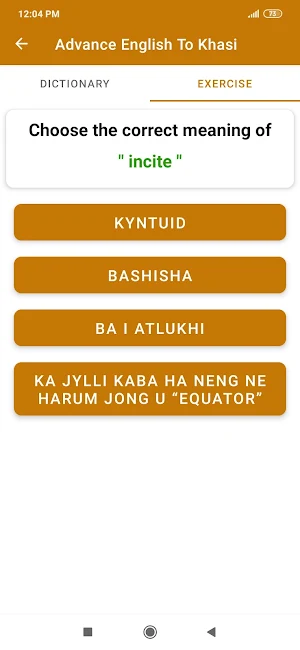 Advance English To Khasi Screenshot 3