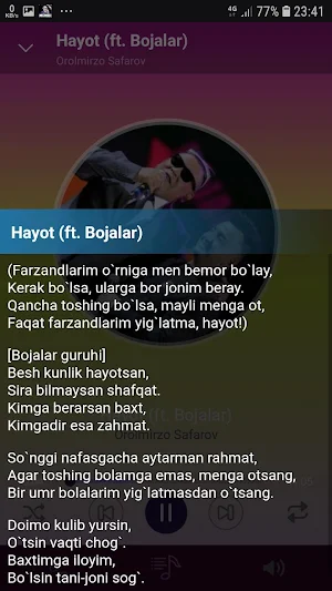 Orolmirzo Safarov qo'shiqlari Screenshot 3