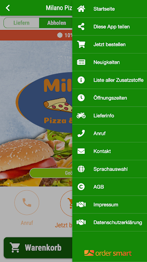 Milano Pizza & Burger Screenshot 2