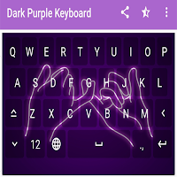 Dark Purple Keyboard Theme