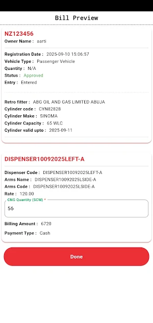 NIPCO CNG Screenshot 2