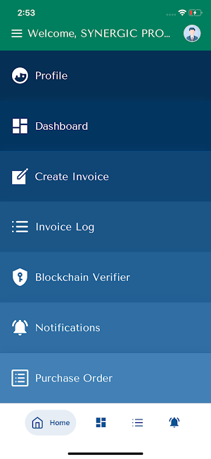 Invoice portal Screenshot 1