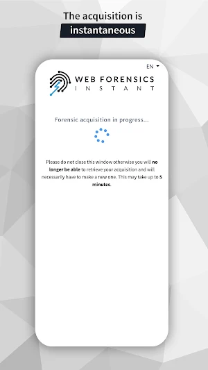 Web Forensics Instant Screenshot 1