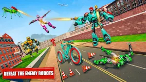 BMX Robot Transform Mosquito: Robot BMX Games Screenshot 1