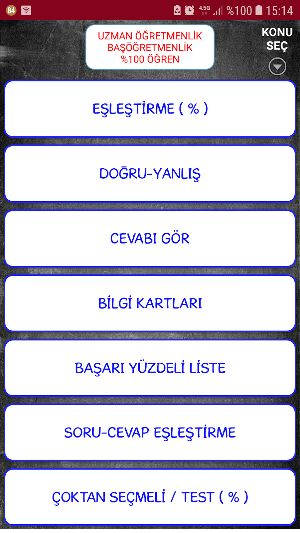 Uzman Öğretmenlik Sınavı %100 Screenshot 0