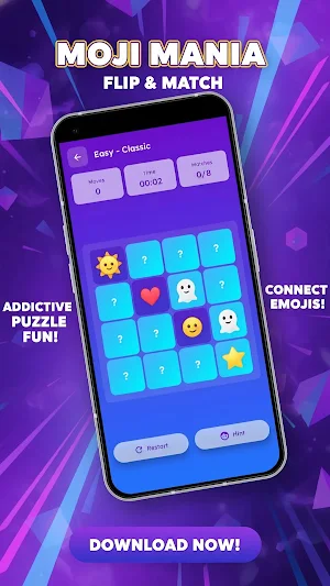 Moji Mania — Emoji Flip Match Screenshot 0
