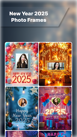 New Year 2025 Photo Frame Screenshot 0