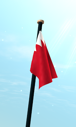 Bahrain Flag 3D Live Wallpaper Screenshot 2