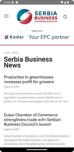 Serbia Business News Screenshot 1