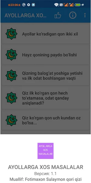 Ayollarga xos masalalar Screenshot 1
