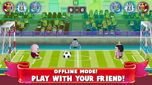 2 Player Head Soccer Game Screenshot 3