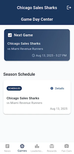 NSBLPA Sales Sharks Fan App Screenshot 3