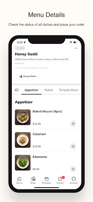 Honey Sushi Screenshot 1