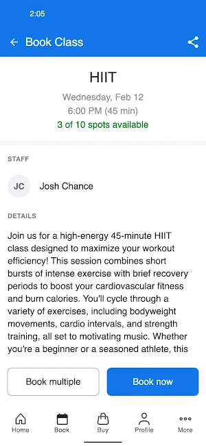 RAX Fitness Screenshot 2