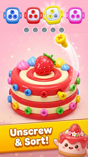 Screw 3D Sort: Jam Puzzle Screenshot 1