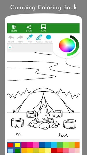 Camping Coloring Book Screenshot 0