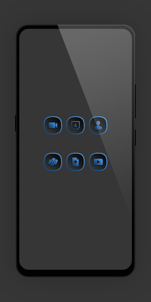 Shadow Gray Blue Icon Pack Screenshot 1