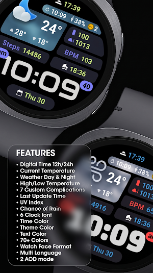 PRADO 99 Weather Watch Face Screenshot 2