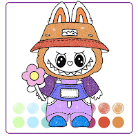 Labubu Glitter Coloring