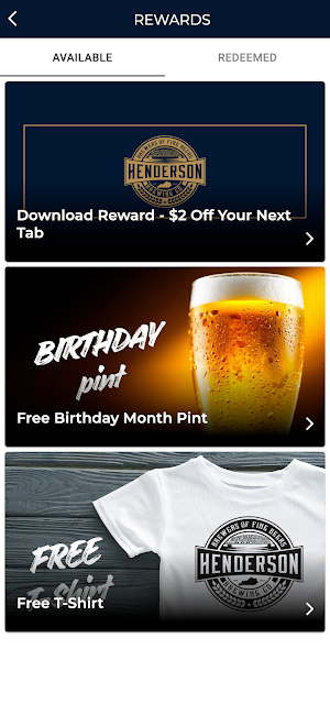 Henderson Brewing Company Screenshot 2