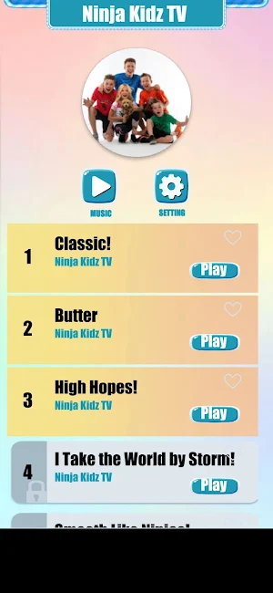 Ninja Kidz TV Music Tiles Game Screenshot 0