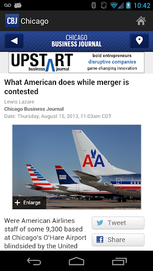Chicago Business Journal Screenshot 1