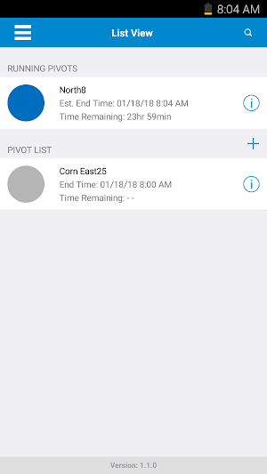 Valley Irrigation Run Time Screenshot 0
