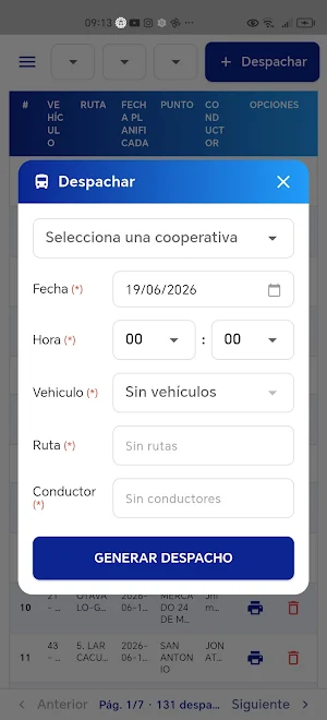 BusCar Despachos Screenshot 1