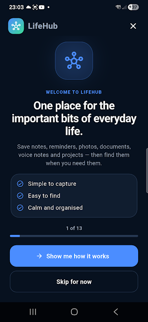 LifeHub Screenshot 2