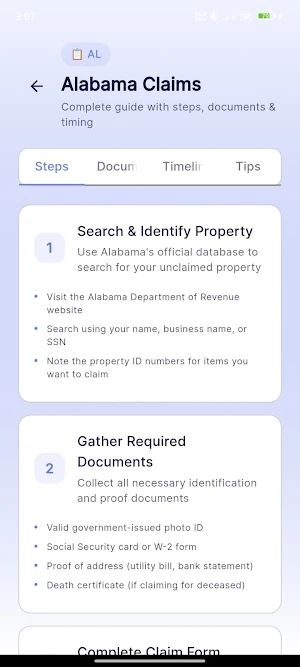USA Unclaimed Property Screenshot 3