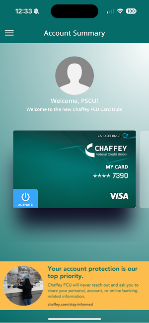 Chaffey Card Hub Screenshot 2