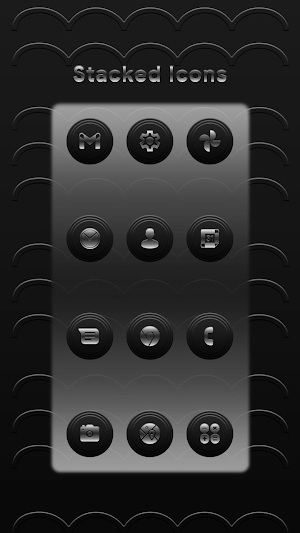 Stacked Silver Icons Screenshot 0