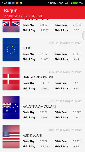 Kur - Döviz Geçmişi ve İstatis Screenshot 2