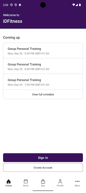 iDFITNESS Screenshot 1