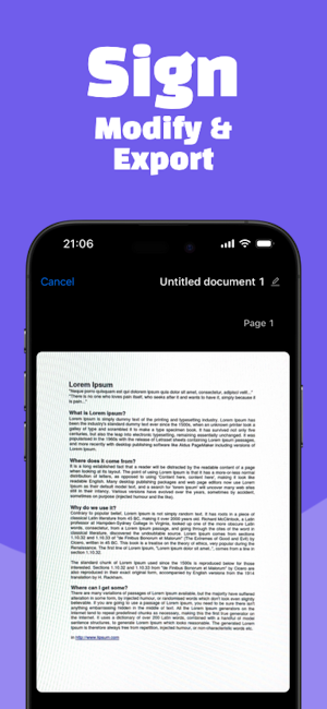 DocScan: PDF Doc Scanner, Sign Screenshot 1