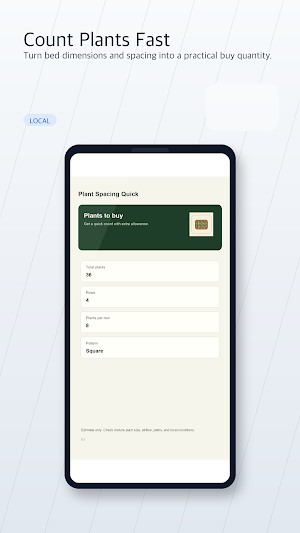 Plant Spacing Quick Screenshot 1