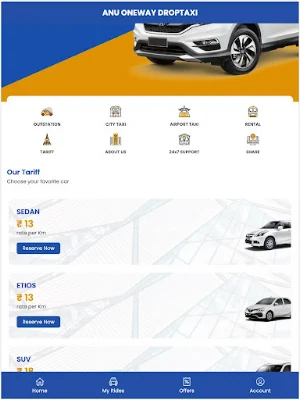 ANU ONE WAY DROP TAXI Screenshot 2